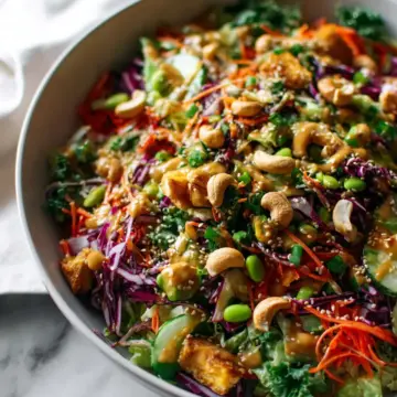 Cashew Crunch Salad with Sesame Dressing