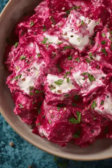 Beetroot Salad Dip With Greek Yogurt