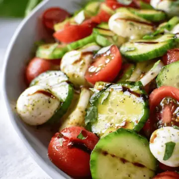 Cucumber Caprese Salad