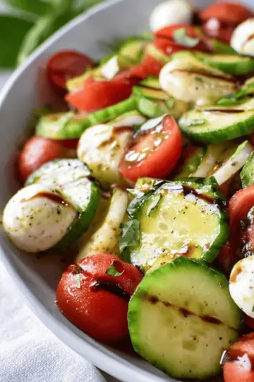 Cucumber Caprese Salad