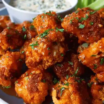 Vegan Cauliflower Buffalo Wings