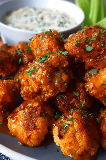 Vegan Cauliflower Buffalo Wings