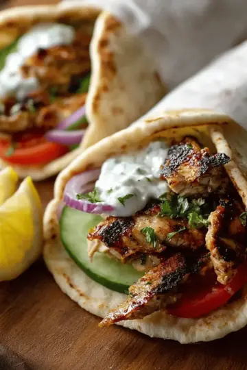 Greek Chicken Gyros recipe
