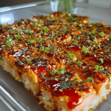 Salmon Sushi Bake