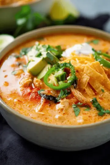 Creamy Chicken Tortilla Soup