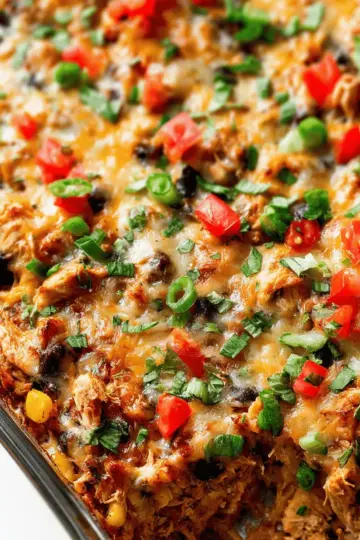 Easy Chicken Burrito Casserole