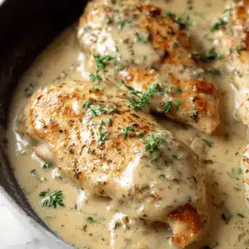 Creamy Chicken in White Wine Sauce