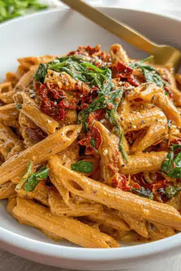 Vegan Creamy Sun Dried Tomato Pasta