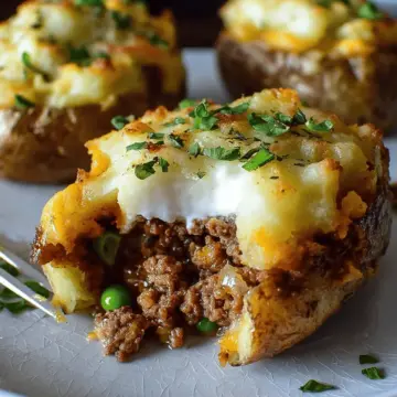Shepherd’s Pie Stuffed Potatoes