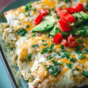Easy Green Chicken Enchiladas