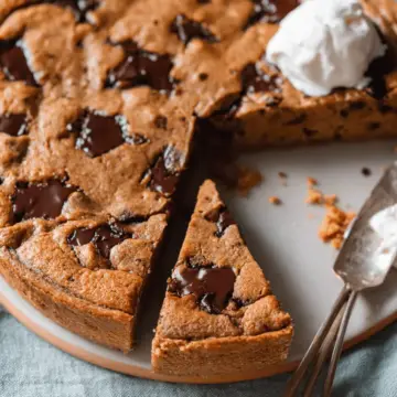 Healthy Chocolate Chunk Cookie Pie