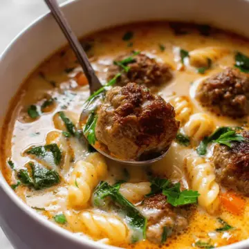 Creamy Italian Meatball Soup Recipe