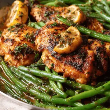 Lemon Garlic Chicken with Green Beans