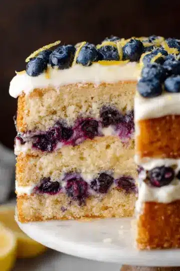 Lemon Blueberry Layer Cake