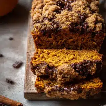 Pumpkin Chocolate Chip Streusel Bread
