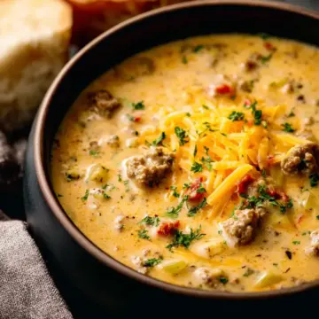 Award Winning Cheeseburger Soup
