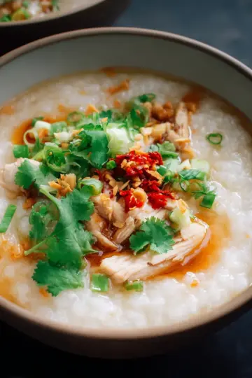 Slow Cooker Ginger Chicken Congee