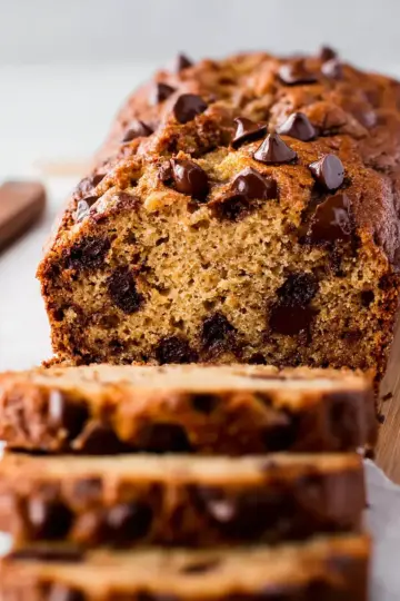 Peanut Butter Chocolate Chip Banana Bread