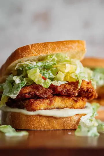 Crispy Chicken Caesar Sandwiches