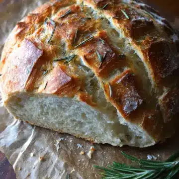 Rosemary and Roasted Garlic Artisan Bread