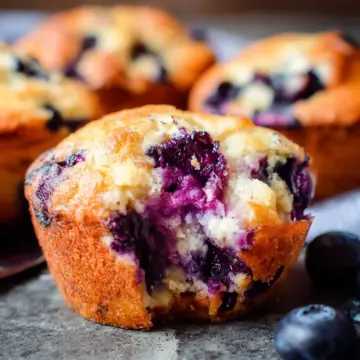 Blueberry Cottage Cheese Muffins