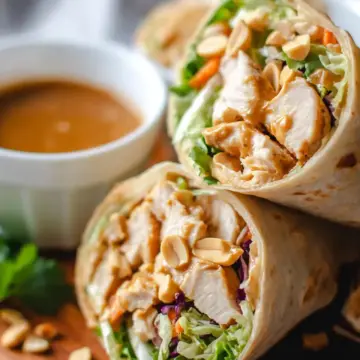 Peanut Chicken Wrap Recipe