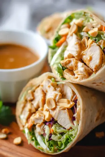Peanut Chicken Wrap Recipe