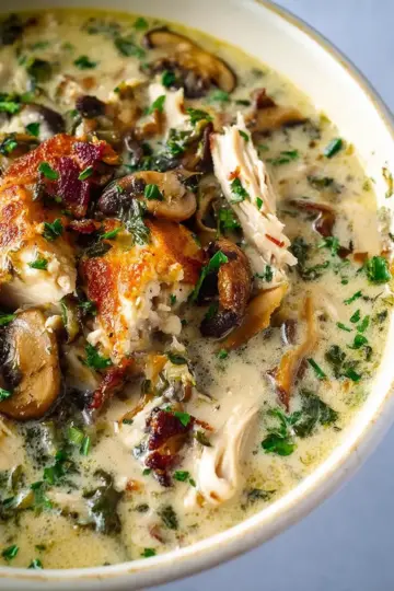 Rotisserie Chicken Mushroom Soup