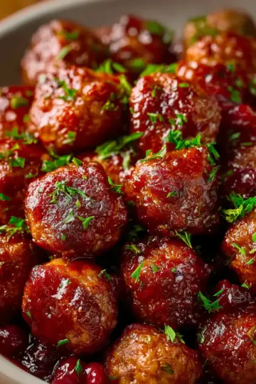 Cranberry Meatballs