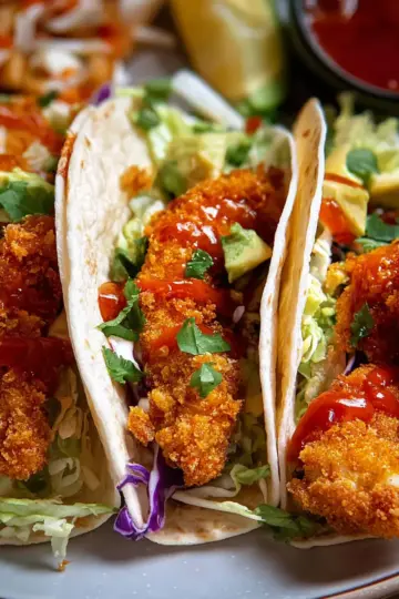 Crunchy chicken taco fingers