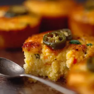 Corn Bread Casserole with Pickled Jalapenos