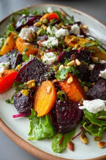 Roasted Beet and Carrot Salad