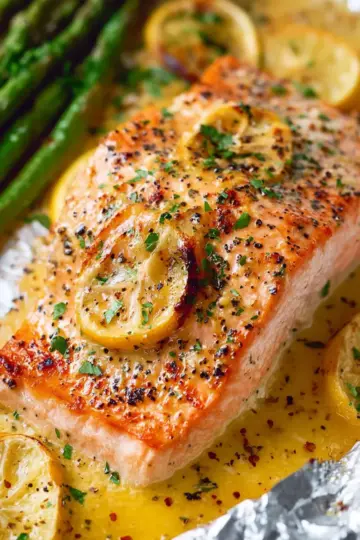 Sheet Pan Lemon Garlic Butter Salmon