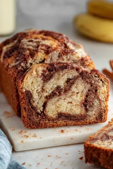 Cinnamon Swirled Banana Bread