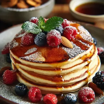 Pancakes Keto à la Farine d’Amandes et Sirop Sans Sucre