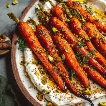Roasted Carrots with Whipped Feta