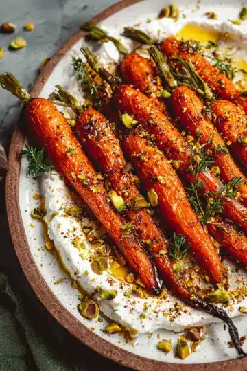 Roasted Carrots with Whipped Feta