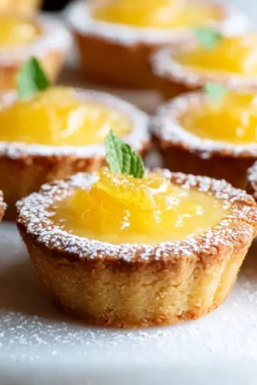 Ridiculously Easy Lemon Curd Shortbread Tarts
