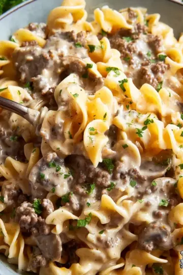 Ground Beef Stroganoff