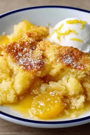 Gooey Lemon Cobbler