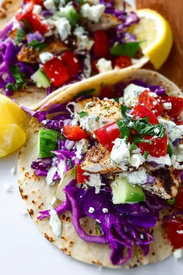 Greek Fish Tacos
