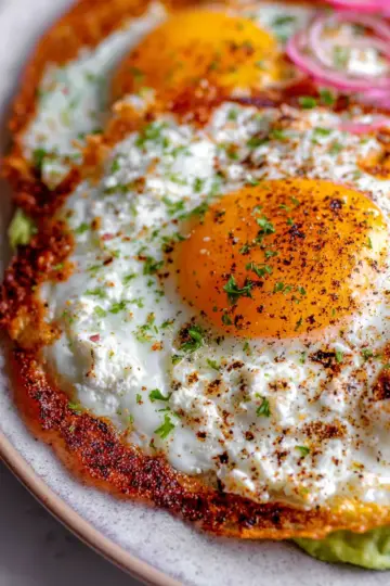 Crispy Feta Fried Eggs
