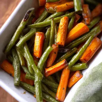 Roasted Green Beans and Carrots