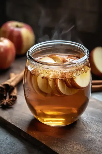 Korean Apple Tea with Ginger and Cinnamon