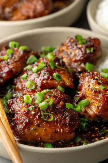 Honey Black Pepper Chicken Thighs