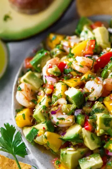 Avocado, Shrimp, and Mango Ceviche