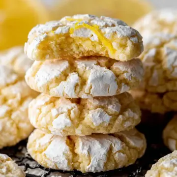 Very Lemon Crinkle Cookies