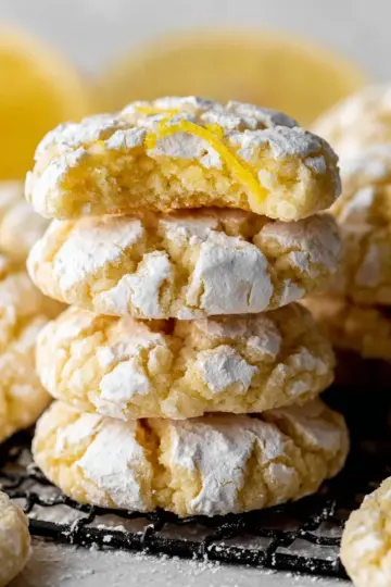 Very Lemon Crinkle Cookies