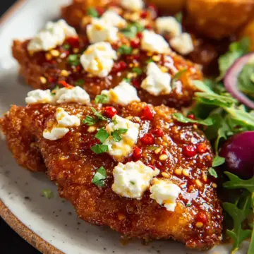 Crispy Hot Honey Feta Chicken