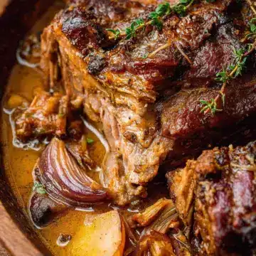 Apple Cider Braised Pork Shoulder